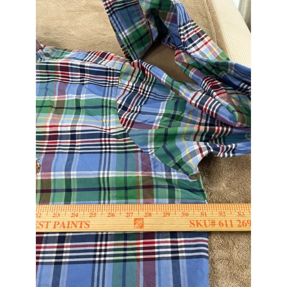 Polo‎ Ralph Lauren shirt Men 3XLT Tall Long Sleeve Plaid Flesh Pony Long Sleeve